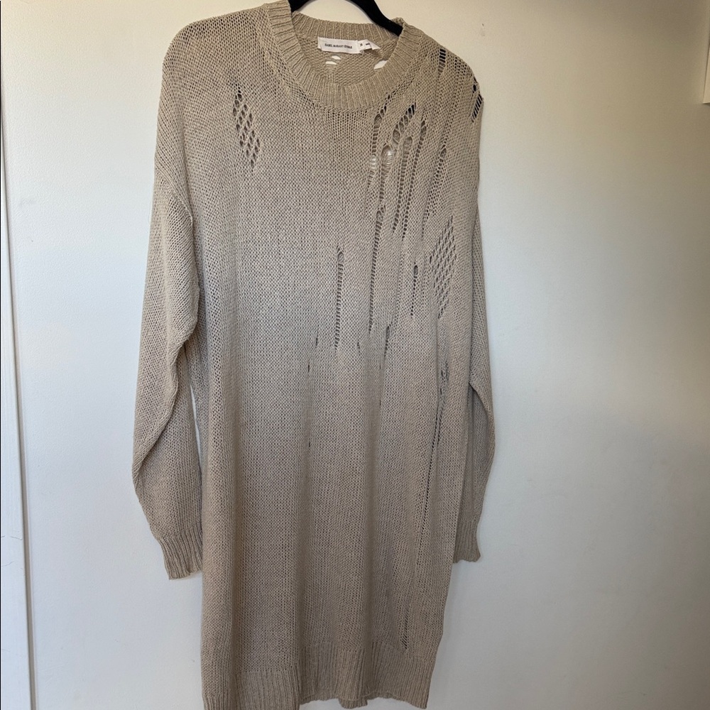 Isabel Marant Distressed Tan Sweater